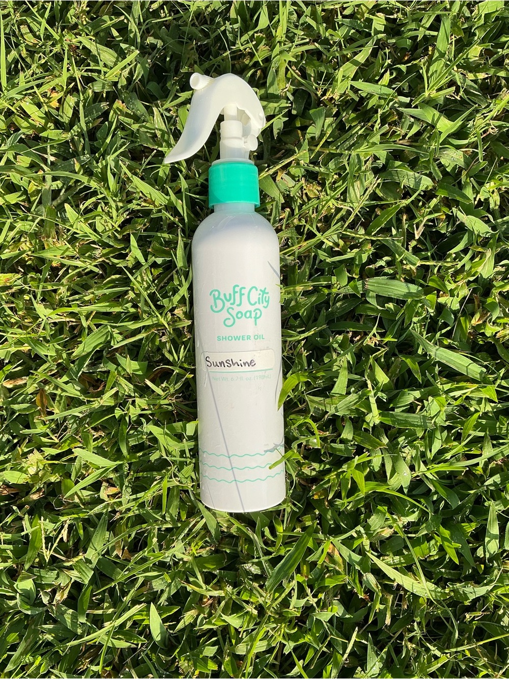 Sunshine Shower Oil – White with Teal Accents